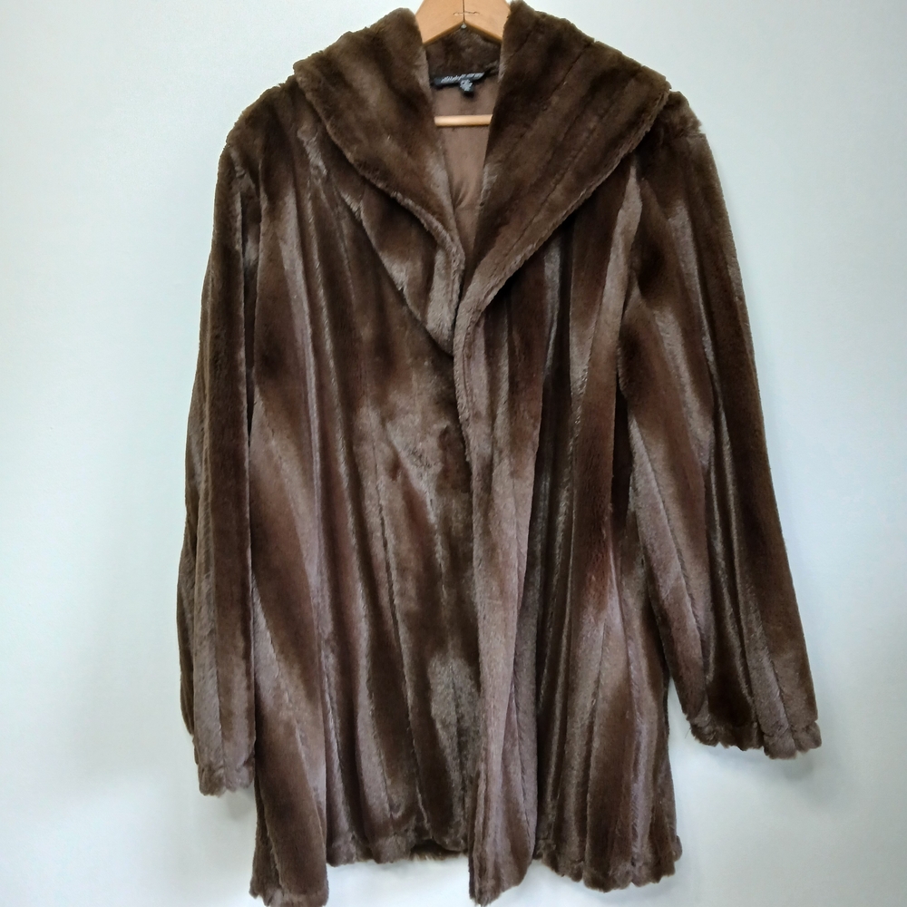 Slinky Brand Brown Teddy Jacket